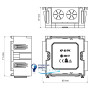 Коробка приборная для кабель-каналов ЖК Kopos KP 80 PK HF_HB