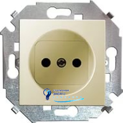 Розетка із заземленням, слонова кістка, FIORENA (гвинт) 16А/250V