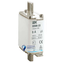 Плавкая вставка предохранителя ППНИ-33 габарит 00С 6А IEK