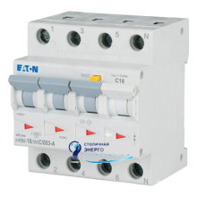 Дифавтомат выключатель Eaton (Moeller) mRB6-16/3N/С/003-A
