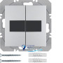 Передавач 2-кан. на сонячній батареї KNX-quicklink S.1/B.x, алюміній