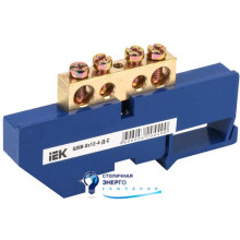 Шина N «Ноль» на DIN-изоляторе ШНИ-8х12-4-Д-С IEK