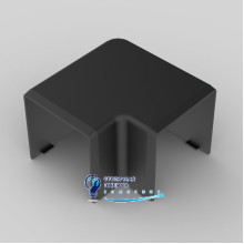 Угол прямой для кабельного канала LHD 40x40 Kopos  8643_FB ПВХ черный