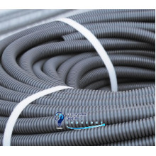 Гофрированная труба DN36мм, V-0, Øвн. 36,3 мм, Øнар. 42,5 мм, полиамид 6, тёмно-серый, без протяжки