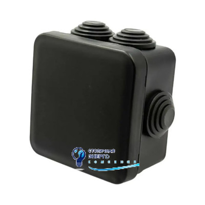 Коробка распределительная герметичная наружная квадратная Антрацит 70х70х35 мм Neomax NX1149