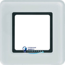 Рамка під LED-модуль 1Х стекло, полярная белизна, Q.7