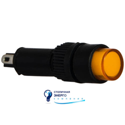 Сигнальная арматура AD22E-8DS желтая 24V АC/DC