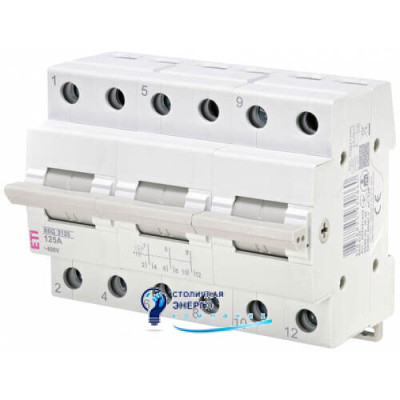 Перемикач навантаження SSQ 3125 "1-0-2", 3P 125A