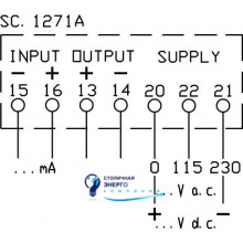 Вимірювальний перетворювач постійного струму 1 (0,5 на запит), 115-230V AC (або на запит)