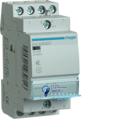 Контактор безшумний 25A, 4НЗ, 12V