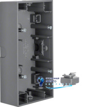 Коробка наруж/уст. 2Х антрацит, горизонтальная, K.1