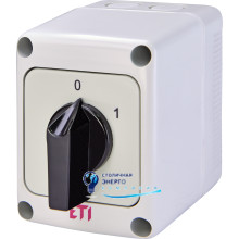 Переключатель CS 10 90 PN (1p_«0-1» IP65 10A)