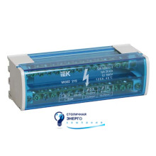Шины на DIN-рейку в корпусе (кросс-модуль) ШНК 2х15 L+PEN IEK