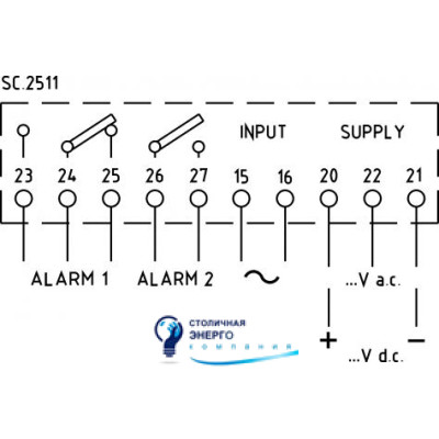 Амперметр цифровой TRMS с релейным выходом, 2 аварийных выхода, 10мА-10А
