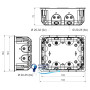 Коробка распределительная с крышкой v 180, KO 180/LD_NA
