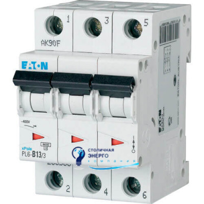 Автоматический выключатель Eaton Moeller PL6-C13/3
