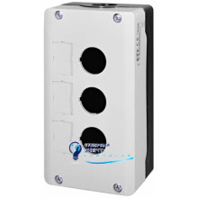 Корпус кнопочного поста NSE-CS3-GR, 3-местный, серо-черный