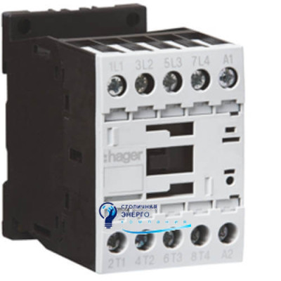 Контактор корпусний 4P, 24V-AC, 22А AC-1