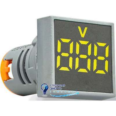 Вольтметр цифровой ED16-22FVD 30-500В АС (желтый)