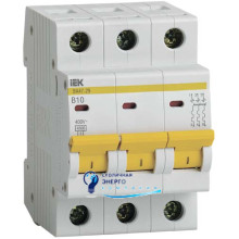 Автоматический выключатель ВА47-29 3Р 10А 4,5kA В IEK
