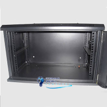 Шафа настінна 6U 600x400 Soho Line скляні двері, чорна