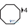 Сенсор скляний 4-канальний, «Комфорт», конфігуруємий, чорний, TS Sensor R.3