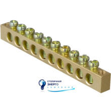 Нулевая шина CNC 6х9 63А 1м