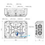 Коробка розподільча 107х50мм з кришкою, KT 250/1_KB