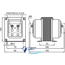 Трансформатор напряжения измерительный TTV010 600/100V
