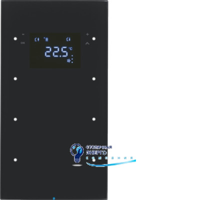 Сенсор скляний 3-кан. з регулятором температури, чорний, TS Sensor R.1