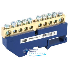 Шина N «Ноль» на DIN-изоляторе ШНИ-8х12-10-Д-С IEK
