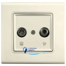 Розетка VIKO 2TV (телевиз. (TV+SAT) Linnera LINNERA 90401085 Кремовый