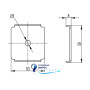 Пластина для подвеса проводного лотка на шпильке DKC FC37311INOX