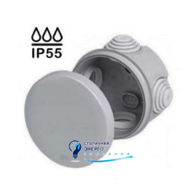 Коробка распределительная наружная наружная круглая Ø80х45 мм Neomax NX1043