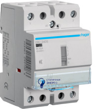 Контактор безшумний з ручним керуванням, 40A, 2НВ, 230V