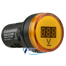 Вольтметр цифровой AD22-22DVM AC 80-500В (желтый)