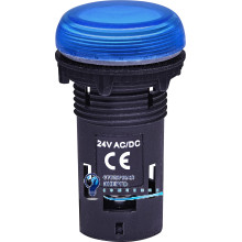 Лампа сигнал. LED матовая ECLI-024C-B 24V AC/DC (синяя)