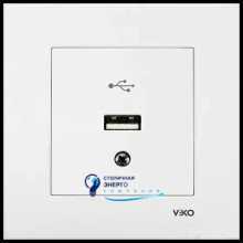 USB Розетка VIKO KARRE  90961018 Білий