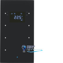 Стеклянный сенсор 3-кан. с регул.темп-ры, черный, TS Sensor