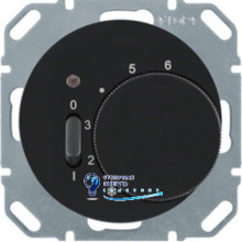 Регулятор температуры помещения, 10А/250V, черный, R.x