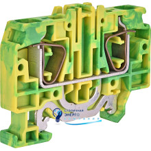 Клема пружинна заземлююча ESP-HTE.10 (10 мм², жовто-зел.)