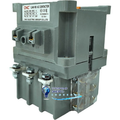 Контактор електромагнітний CNC CJ40-100 50kW, 3NO+3NC 110V, 100А