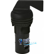 Перемикач ECS3L-N30-20 "I-O-II" 2NO 22мм без підсвічування, 3 фіксованих положення, 30°, з довгою рукояткою, чорний