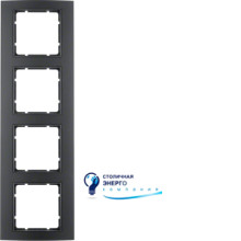 Рамка 4Х черная/антрацит B.3