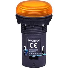 Лампа сигнал. LED матовая ECLI-024C-A 24V AC/DC (оранжевая)