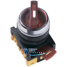 Переключатель АNСLR-22-3 на 3 фиксированных положения "I-O" 1з+1р неон/240В красный IEK