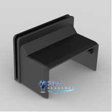 З'єднувач перехідний для коробки LK 80x28 LHD  8639_FB Kopos ПВХ чорний
