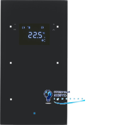 Сенсор скляний 2-кан. з регулятором температури, чорний, TS Sensor
