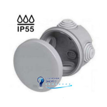 Коробка распределительная наружная наружная круглая Ø80х45 мм Neomax NX1043