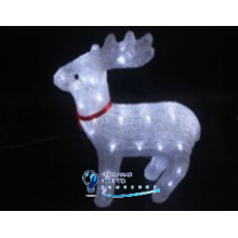 Акриловый олень с подсветкой 40 led 33х12х35мм